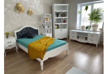 Кровать Пальмира 1 А с мягкой вставкой