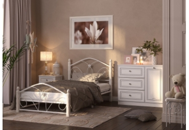  Кровать Селена 1 (белая)